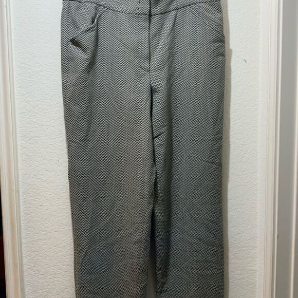 EUC Giorgio Armani Vintage Italy Chevron Wool Blend pants size 16 - Picture 2 of 8